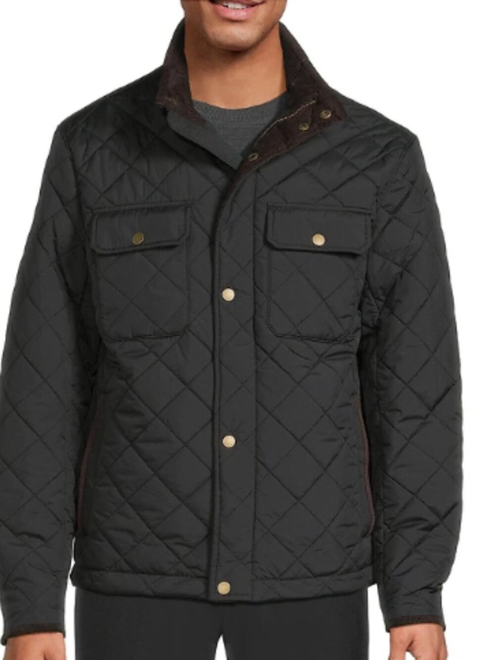 Roundtree & Yorke Quilted Barn‎ Jacket Tan Water Resistant Lined